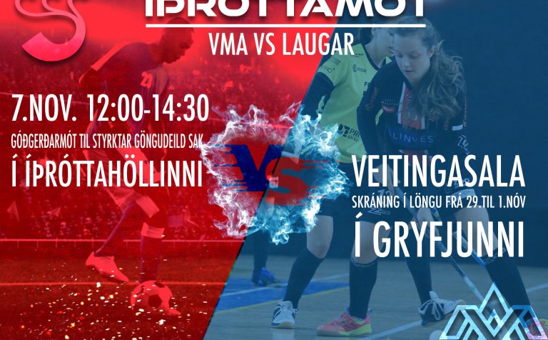 Íþróttadagurinn verður í Íþróttahöllinni 7. nóv.