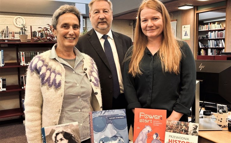 Sendiherrahjónin Gerard Pokruszyński og Margherita Bacigalupo Pokruszainska og Valgerður Húnbogadótt…