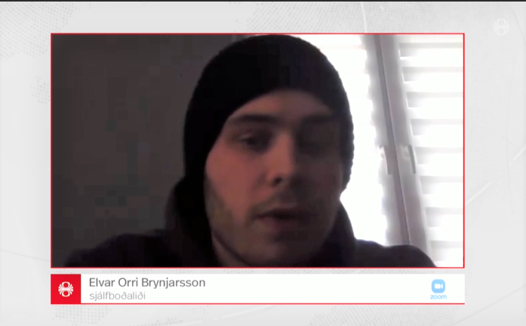 Elvar Orri Brynjarsson í viðtali við RÚV.