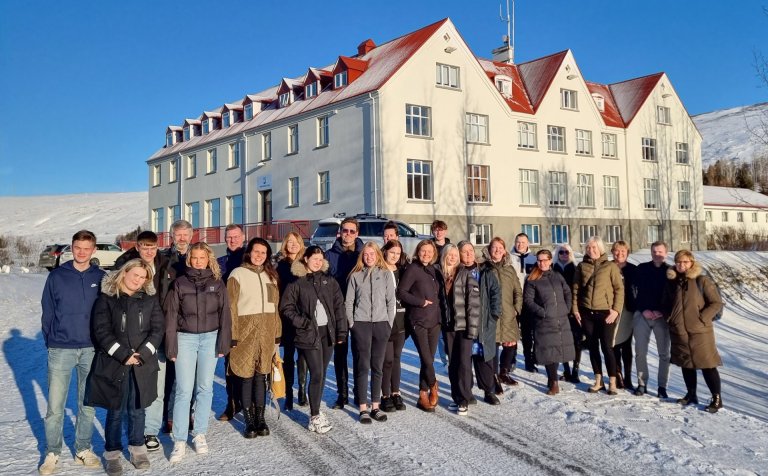 Frumsýning myndbandanna var á Laugum í vikunni.