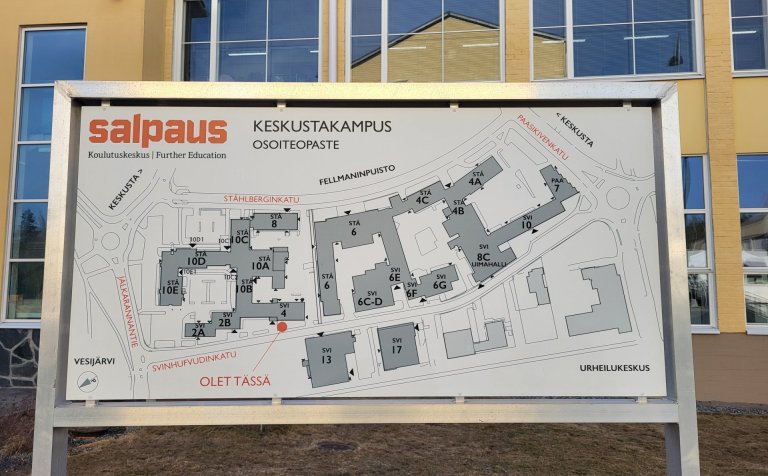 Salpaus fjölbrautaskólinn er í Lahti í Finnlandi. Mynd: Borghildur Ína Sölvadóttir.