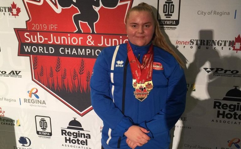 Heimsmeistarinn Sóley Margrét Jónsdóttir.