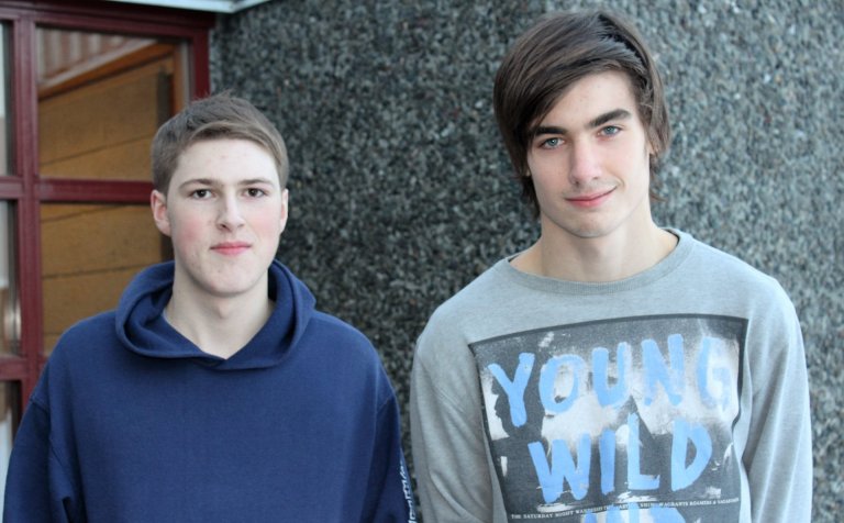 Bergur Unnar (t.v.) og Fannar Logi.