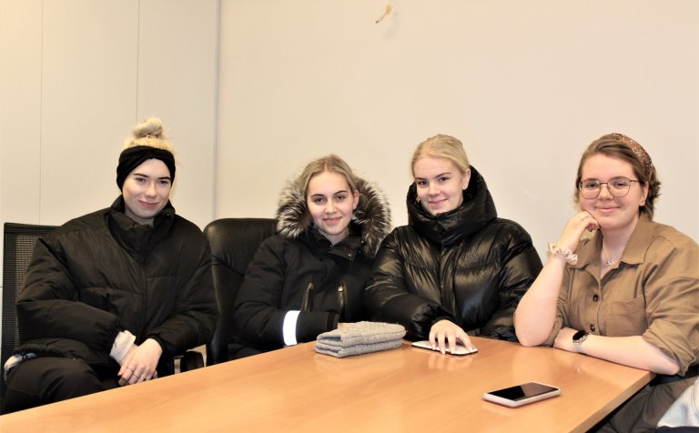 Frá vinstri: Auður, Júlíanna, Marín og Hera.