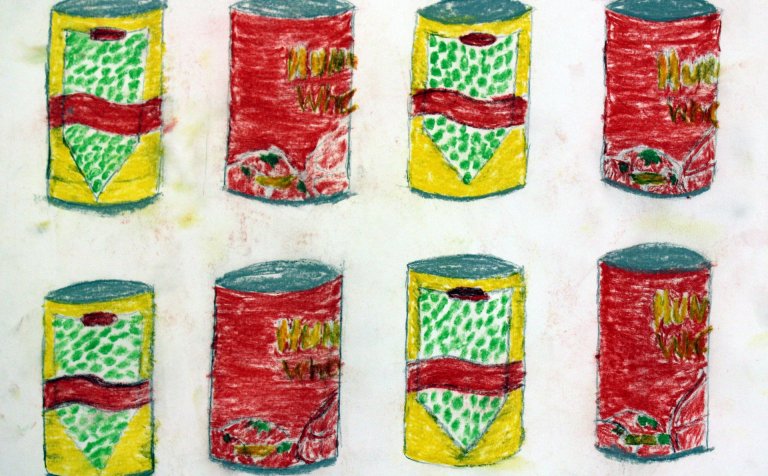 Ein af fjölmörgum myndum á nemendasýningunni.