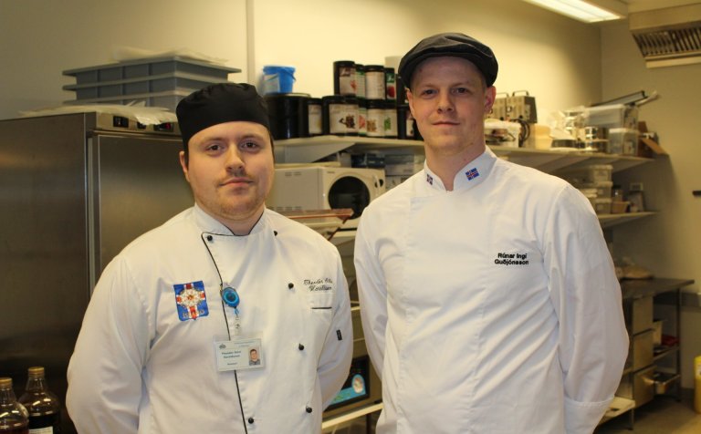 Rúnar Ingi (til hægri) og Theódór Sölvi.