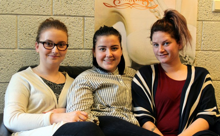 Ólöf Ásta, Valdís og Arnheiður Sigrún.