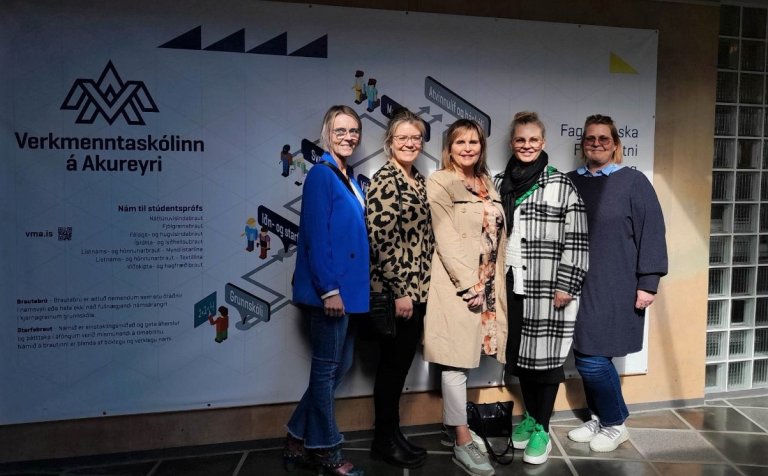 Fjórir kennarar úr FB í heimsókn í VMA.