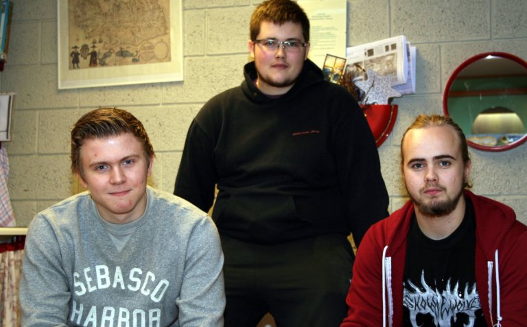 Frá vinstri: Birkir Elí, Kristófer Daníel og Dagur