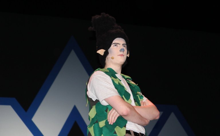 Eyþór Daði er í öðru aðalhlutverkanna í Tröllum.