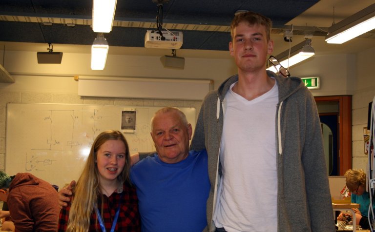 Róslín, Gunnar og Tryggvi Snær.