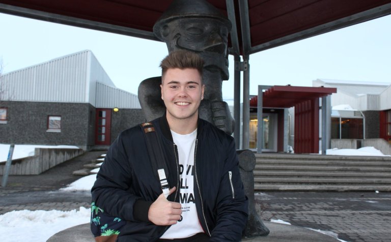 Tumi Hrafn Kúld lýkur námi frá VMA í vor.