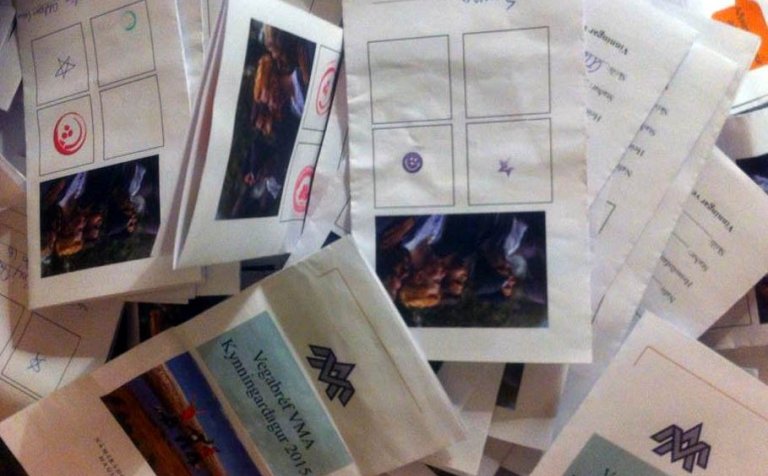 Ljómandi fín þátttaka var í vegabréfaleiknum.