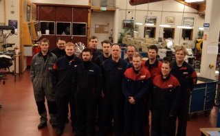 Vélvirkjanemar sem þreyttu sveinsprófið.