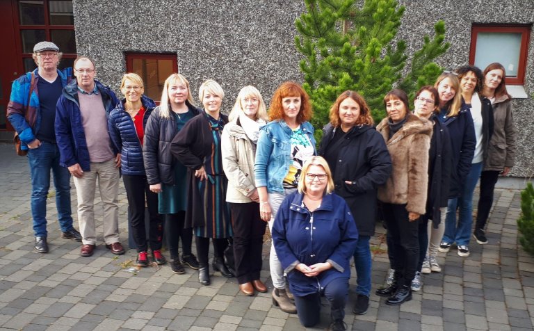 Fulltrúar á þriggja daga fundi í VET@work í VMA.