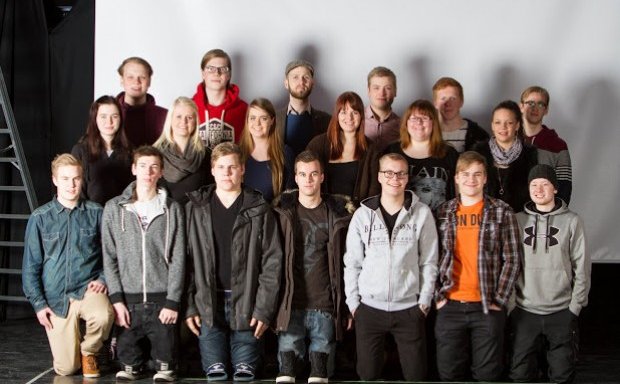 Nemendur í fyrirtækjasmiðjunni í VMA.