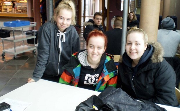 Frá vinstri: Guðrún, Auður og Sóley Kristín.