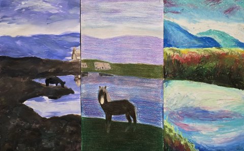 Eitt af verkunum á opnu húsi á listnáms- og hönnunarbraut kl. 19:30-21:00 í kvöld.