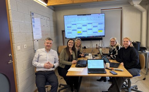 Stjórnendur MK á vinnufundi í VMA sl. föstudag. Mynd: Ásta Flosadóttir.