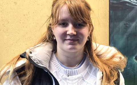 Mahaut Ingiríður Matharel. Myndin var tekin í VMA í janúar 2025.