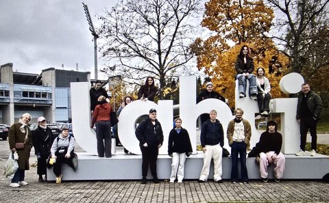 Fulltrúar VMA - nemendur og kennarar -  í Lahti í Finnlandi.