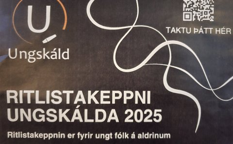Frestur til að senda verk í ritlistakeppni Ungskálda rennur út í kvöld