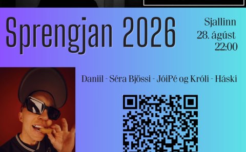 Sprengjan 2026 verður í Sjallanum nk. föstudagskvöld kl. 22.